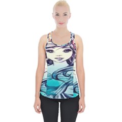 Beautifull Ariel Little Mermaid  Painting Piece Up Tank Top