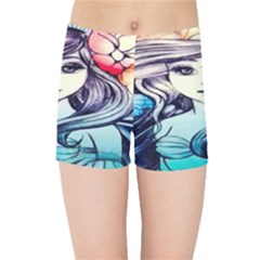 Beautifull Ariel Little Mermaid  Painting Kids  Sports Shorts