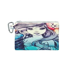 Beautifull Ariel Little Mermaid  Painting Canvas Cosmetic Bag (small) by artworkshop