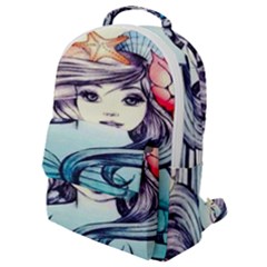 Beautifull Ariel Little Mermaid  Painting Flap Pocket Backpack (small) by artworkshop