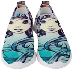 Beautifull Ariel Little Mermaid  Painting Kids  Slip On Sneakers by artworkshop