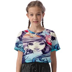 Beautifull Ariel Little Mermaid  Painting Kids  Basic Tee by artworkshop