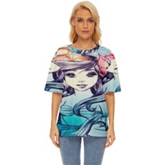 Beautifull Ariel Little Mermaid  Painting Oversized Basic Tee by artworkshop