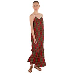 Royal Stewart Tartan Cami Maxi Ruffle Chiffon Dress by sifis