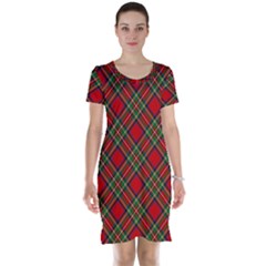 Royal Stewart Tartan Short Sleeve Nightdress by sifis