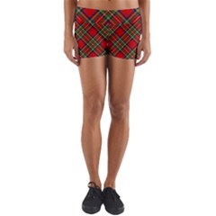 Royal Stewart Tartan Yoga Shorts by sifis