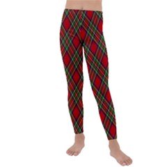 Royal Stewart Tartan Kids  Lightweight Velour Leggings by sifis