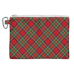 Royal Stewart Tartan Canvas Cosmetic Bag (xl) by sifis