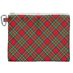 Royal Stewart Tartan Canvas Cosmetic Bag (xxl) by sifis