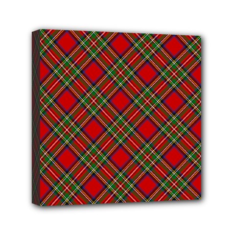 Royal Stewart Tartan Mini Canvas 6  X 6  (stretched) by sifis