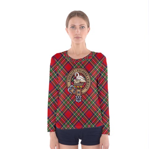 Stewart Crest Women s Long Sleeve Tee by sifis