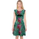 Rare Excotic Forest Of Wild Orchids Vines Blooming In The Calm Capsleeve Midi Dress View1