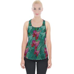 Rare Excotic Forest Of Wild Orchids Vines Blooming In The Calm Piece Up Tank Top by pepitasart