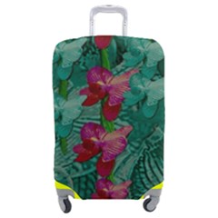 Rare Excotic Forest Of Wild Orchids Vines Blooming In The Calm Luggage Cover (medium) by pepitasart