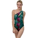 Rare Excotic Forest Of Wild Orchids Vines Blooming In The Calm To One Side Swimsuit View1