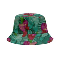 Rare Excotic Forest Of Wild Orchids Vines Blooming In The Calm Bucket Hat by pepitasart