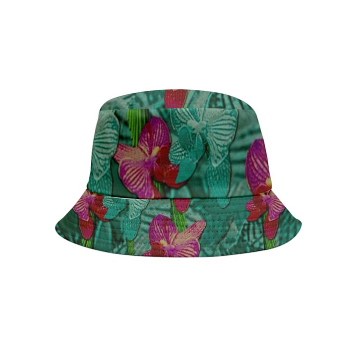 Rare Excotic Forest Of Wild Orchids Vines Blooming In The Calm Bucket Hat (Kids)