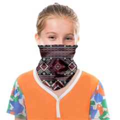 Ukrainian-folk-seamless-pattern-ornament Face Covering Bandana (kids) by Wegoenart