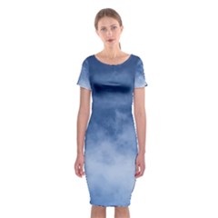 Sky Wishes 10000 Classic Short Sleeve Midi Dress by HoneySuckleDesign