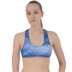 Sky Wishes 10000 Criss Cross Racerback Sports Bra by HoneySuckleDesign