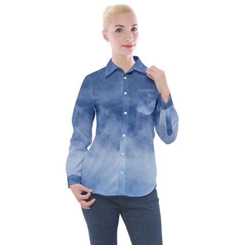 Sky Wishes 10000 Women s Long Sleeve Pocket Shirt by HoneySuckleDesign