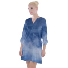 Sky Wishes 10000 Open Neck Shift Dress by HoneySuckleDesign