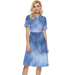 Sky Wishes 10000 Button Top Knee Length Dress by HoneySuckleDesign