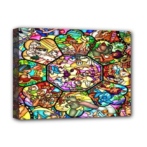 Character Disney Stained Deluxe Canvas 16  X 12  (stretched)  by artworkshop