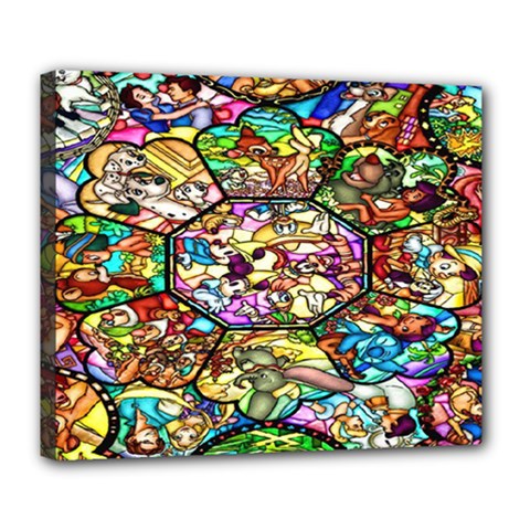 Character Disney Stained Deluxe Canvas 24  X 20  (stretched) by artworkshop