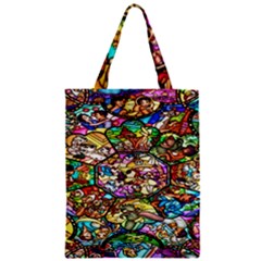 Character Disney Stained Zipper Classic Tote Bag by artworkshop