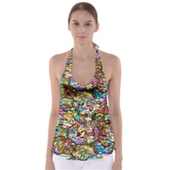 Character Disney Stained Babydoll Tankini Top by artworkshop