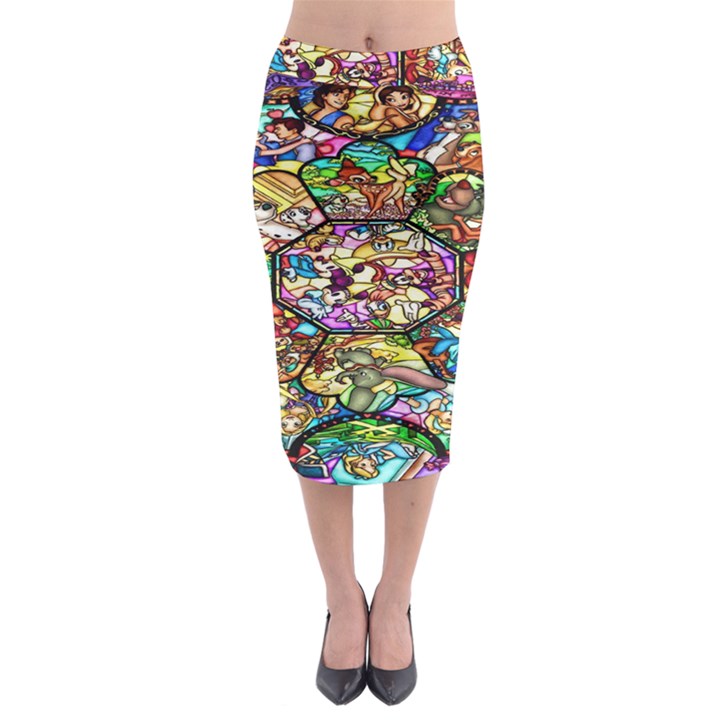 Character Disney Stained Midi Pencil Skirt