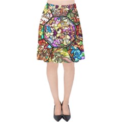 Character Disney Stained Velvet High Waist Skirt by artworkshop