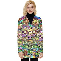 Character Disney Stained Button Up Hooded Coat  by artworkshop