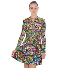 Character Disney Stained Long Sleeve Panel Dress by artworkshop