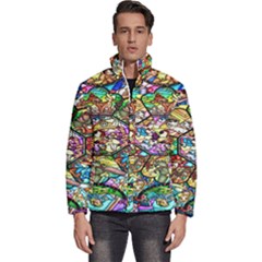 Character Disney Stained Men s Puffer Bubble Jacket Coat