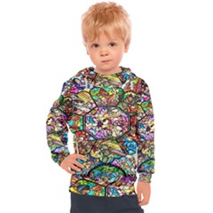 Character Disney Stained Kids  Hooded Pullover by artworkshop