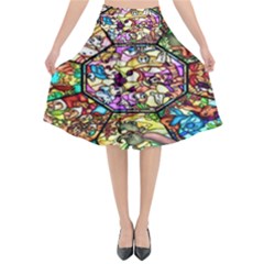 Character Disney Stained Flared Midi Skirt by artworkshop