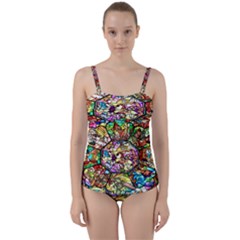 Character Disney Stained Twist Front Tankini Set by artworkshop