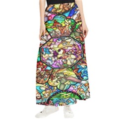 Character Disney Stained Maxi Chiffon Skirt by artworkshop