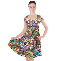 Character Disney Stained Cap Sleeve Midi Dress by artworkshop