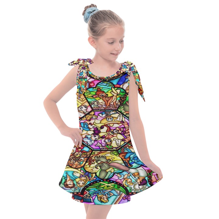 Character Disney Stained Kids  Tie Up Tunic Dress