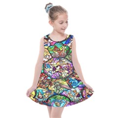 Character Disney Stained Kids  Summer Dress by artworkshop