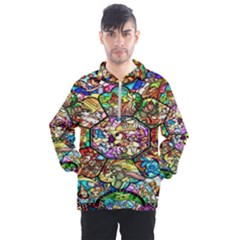 Character Disney Stained Men s Half Zip Pullover by artworkshop