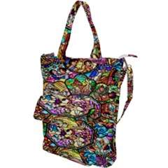 Character Disney Stained Shoulder Tote Bag by artworkshop