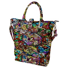 Character Disney Stained Buckle Top Tote Bag by artworkshop