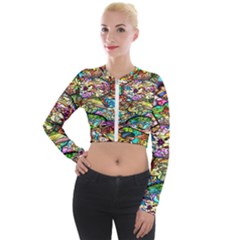 Character Disney Stained Long Sleeve Cropped Velvet Jacket by artworkshop