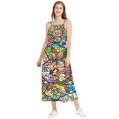 Character Disney Stained Boho Sleeveless Summer Dress