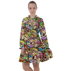 Character Disney Stained All Frills Chiffon Dress by artworkshop