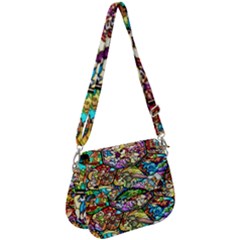 Character Disney Stained Saddle Handbag by artworkshop